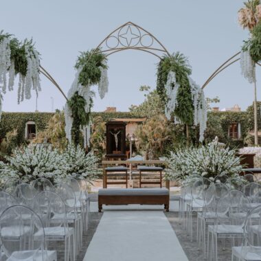 Arco gotico pergola de acero