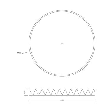 Aro 4 mts de diametro x 40cm de alto
