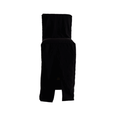 Funda negra banco acojinado