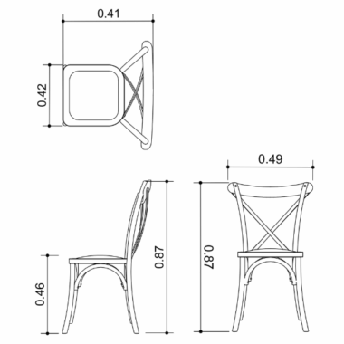 Silla crossback café