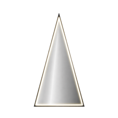 Espejo triangular LED